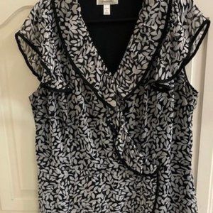 Frilly Black & White Dress